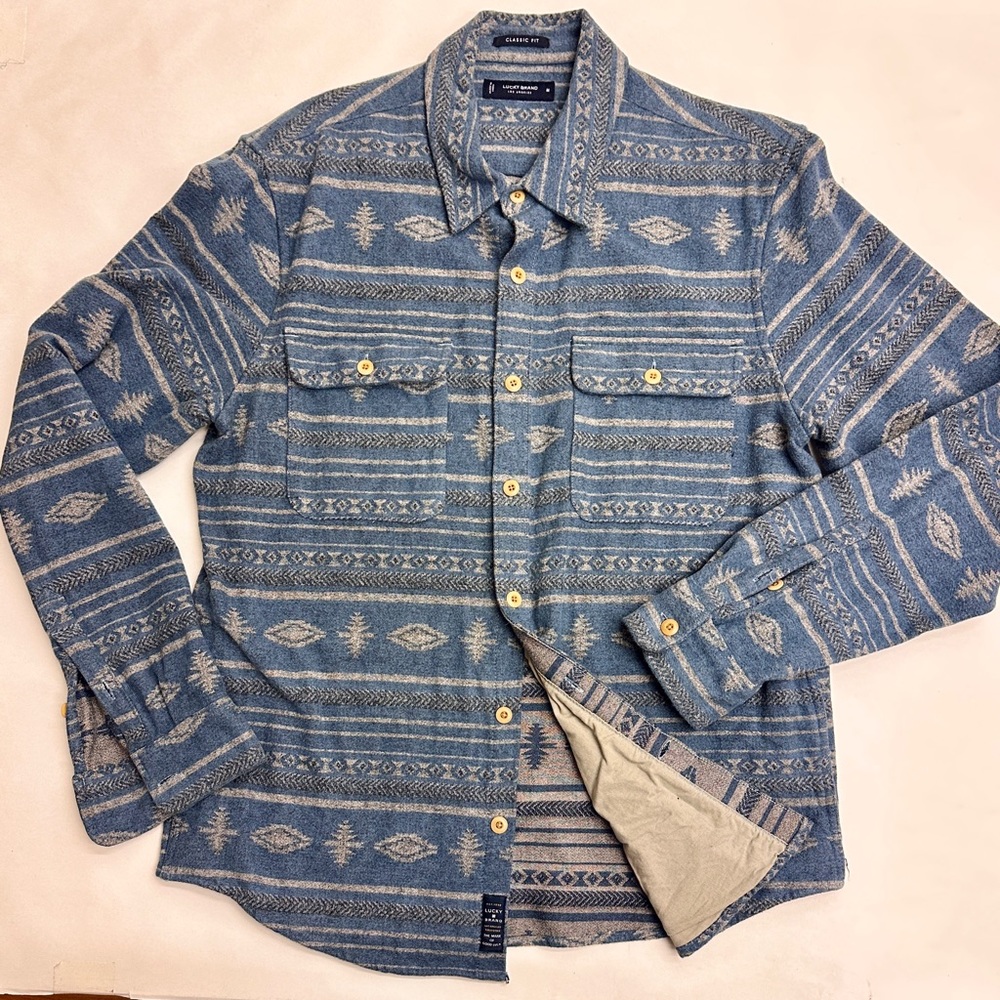 Lucky Brand! 🍀 HUMBOLDT JACQUARD SHIRT JACKET 🍀 (new, never worn)